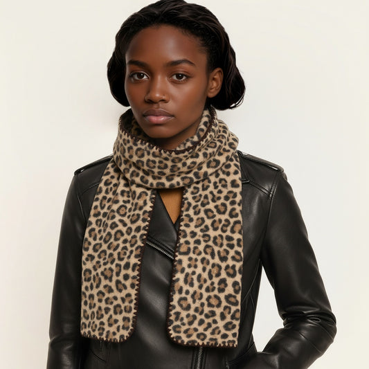 Leopard Print Fashion Bundle - Scarf & Phone Case