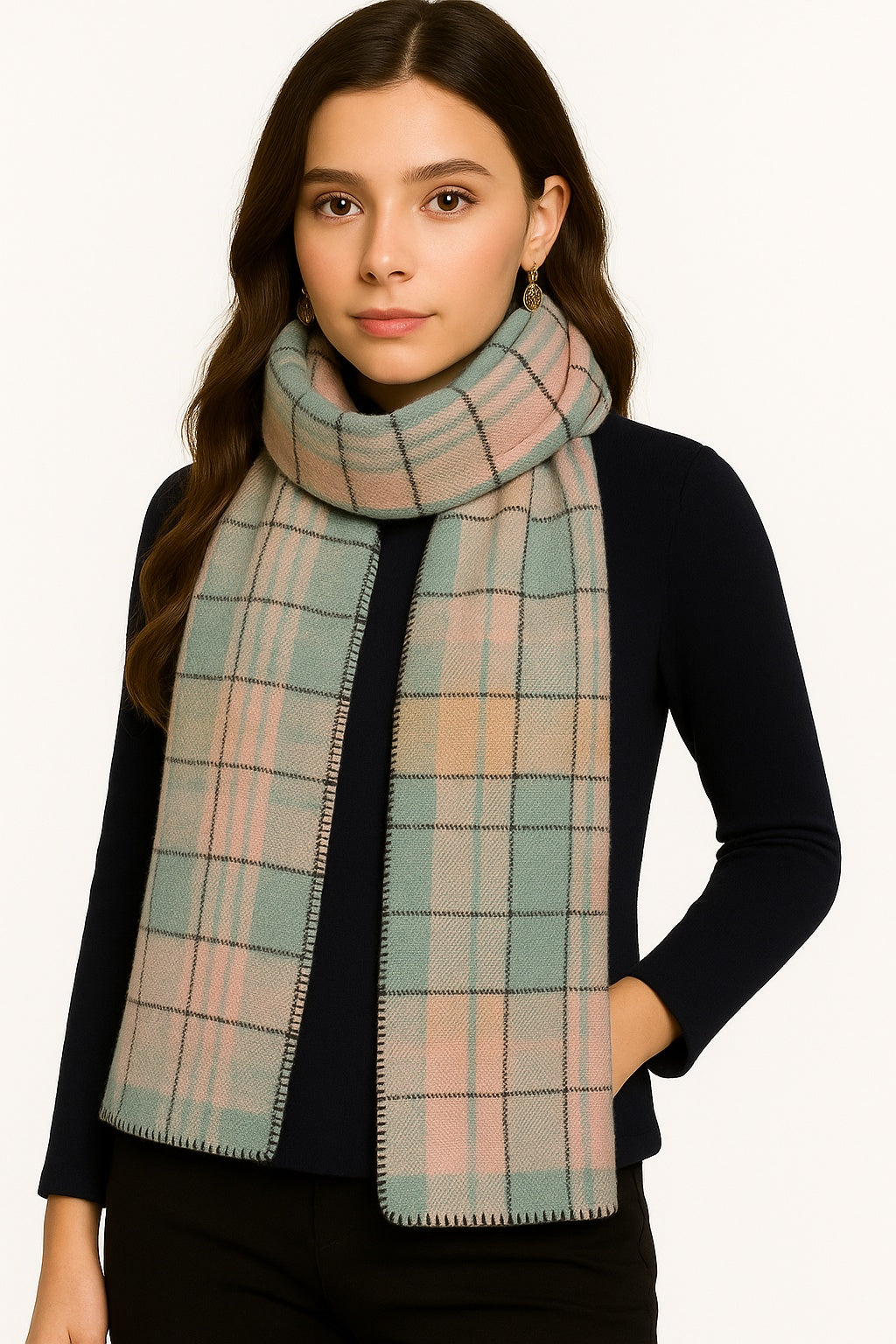 Quzmar-- 55cm Wide Retro Fashion Scarf