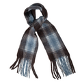 Quzmar -- Women's Plaid Scarf with Long Tassel