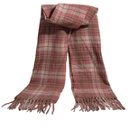 Quzmar Plaid , Soft and Cozy Shorter Tassel Scarf