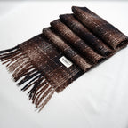 Quzmar-- Polka Dot and Plaid Tassel Scarf
